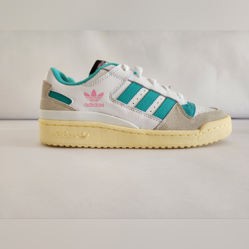 Adidas Forum Low Teal White Pink W9 M7.5